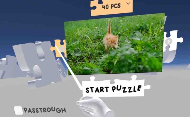 Meta Quest 游戏《视频拼图》Video Puzzle